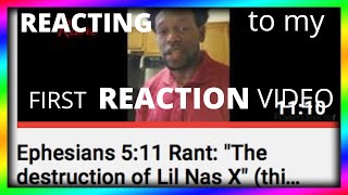 Reacting to my first reaction video