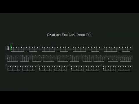 Great Are You Lord (DRUM SCORE) - All Sons & Daughters 