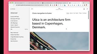 Squarespace 7.1 – Clone navigation menu to the footer