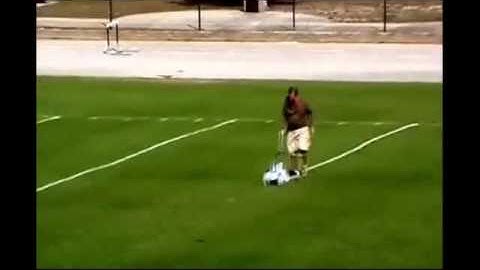 G I T S - Line and Measure a football field by ONE person