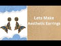 Aesthetic Glass Painted Earrings 😀@ArtisticAccord#shorts #shortvideo #shortsviral #diy #jewellery  
