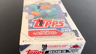 BIGGEST HIT OF OUR LIVES! 2023 Topps Series 1 Hobby Box  HUGE AUTO PULL