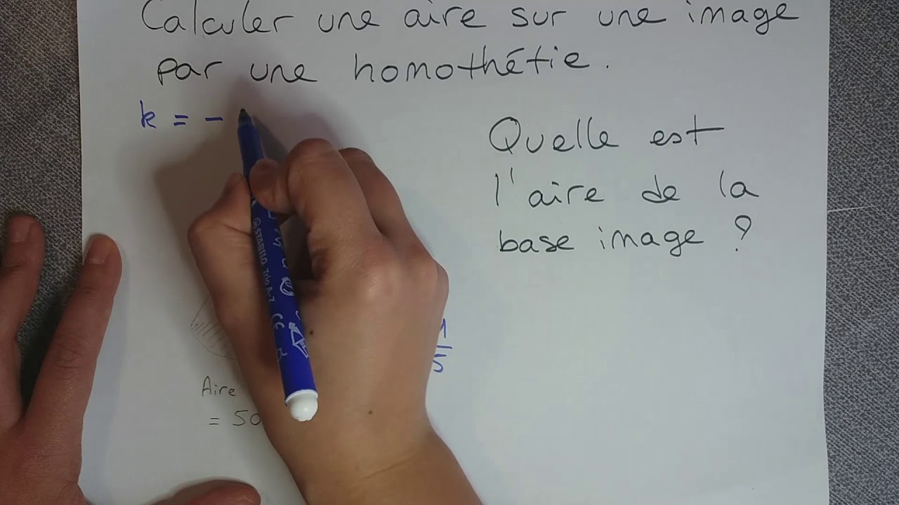 M13 calcul aire homothetie