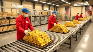 Download Lagu Inside the Pure Gold Bars Factory – How 99.9% Pure Gold Is Made from Raw Ore (Full Process) Refinery MP3