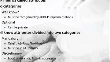 BGP Attributes