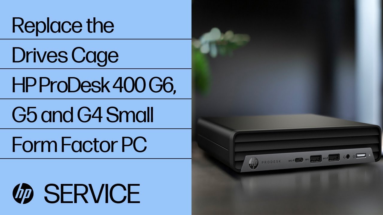 How To Replace The Drives Cage Hp Prodesk 400 G6 G5 And G4