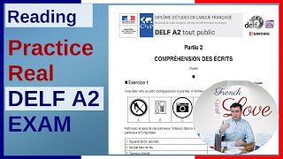 How to Pass French DELF A2 Reading Exam | DELF A2 Compréhension des écrits | Reading Practice