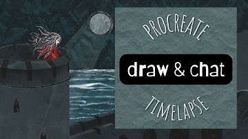 Procreate time lapse using paper textures