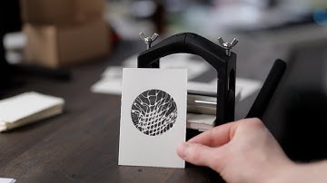 Super simple monotype with a 3D printed press