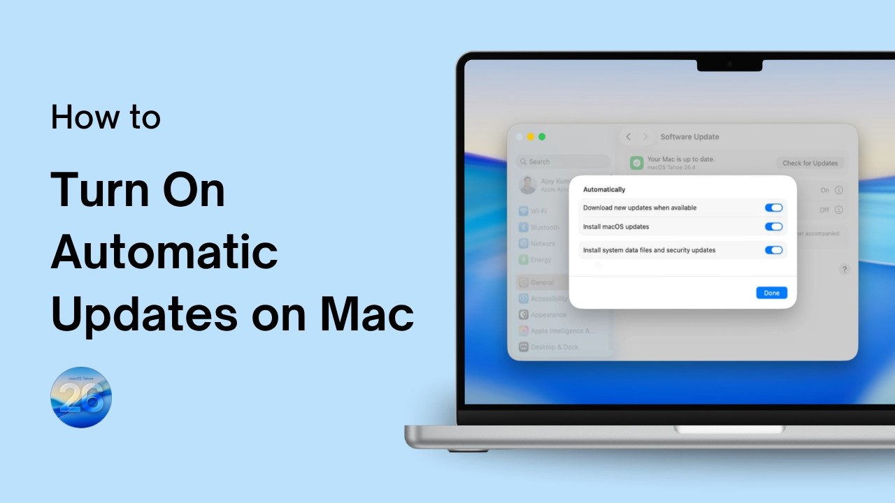 How to Turn On Automatic Updates on Your Mac - YouTube