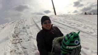 Tobogganing with Brandon #1