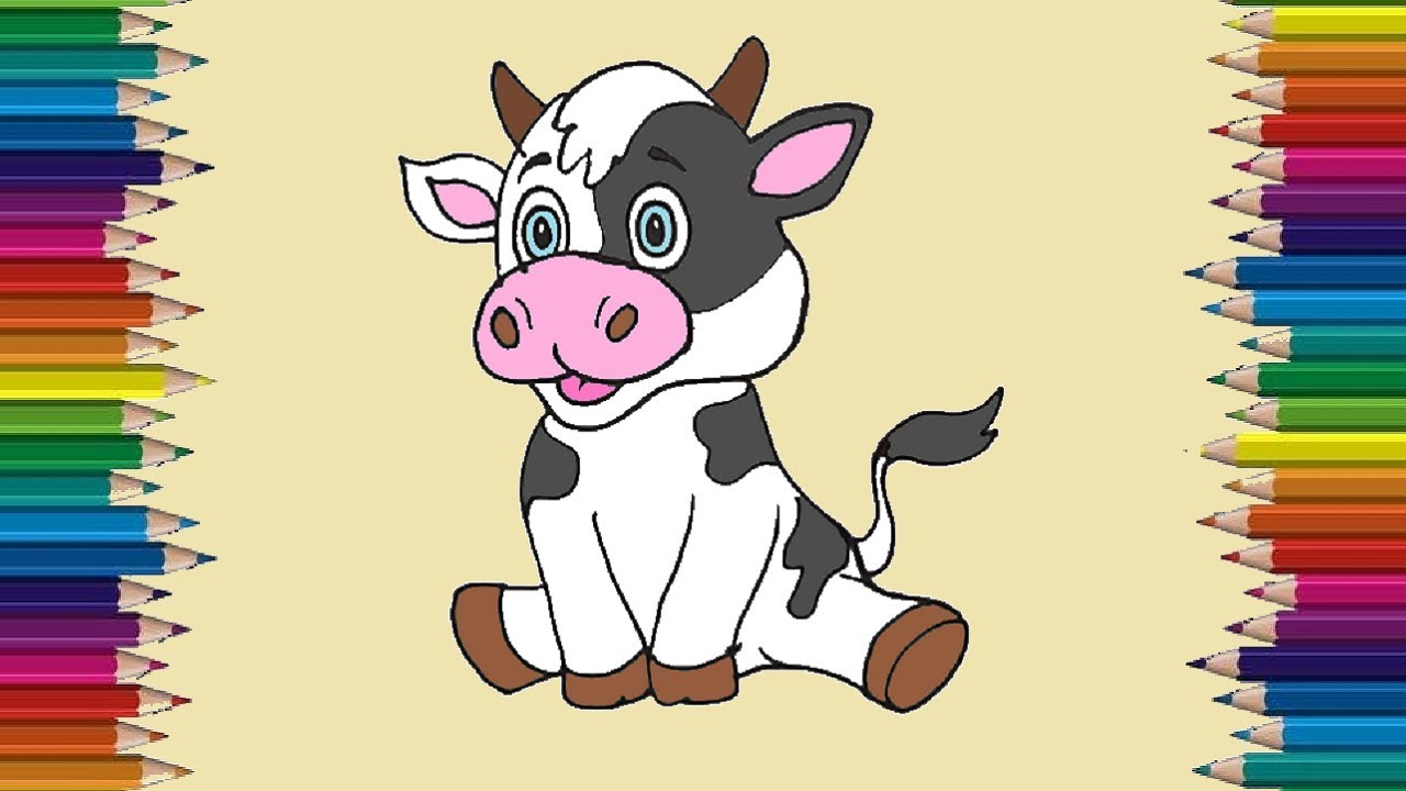 Big Guide to Drawing Cartoon Cows with Basic Shapes for Kids - How to Draw  Step by Step Drawing Tutorials