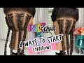 4 Ways to Start Cornrows | Follow Along With Me | Braid School Ep. 67