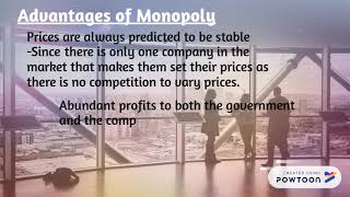 Advantages and Disadvantages of Monopoly