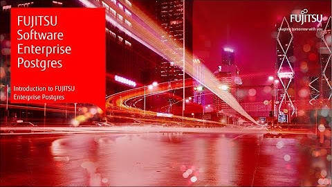 FUJITSU Enterprise Postgres