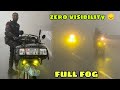 95 zero visibility  heavy fog   tezpur to dirang  scooterroadtrip