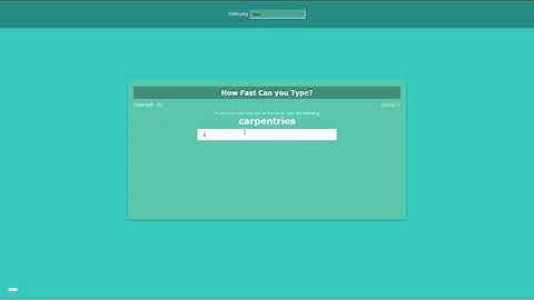 HTML, CSS, and JS - Typing Test