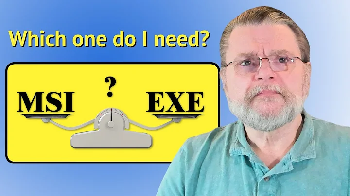 If Offered, Which Do I Want to Download: Exe Or Msi?