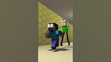 Baldi Basic Chase Herobrine #shorts