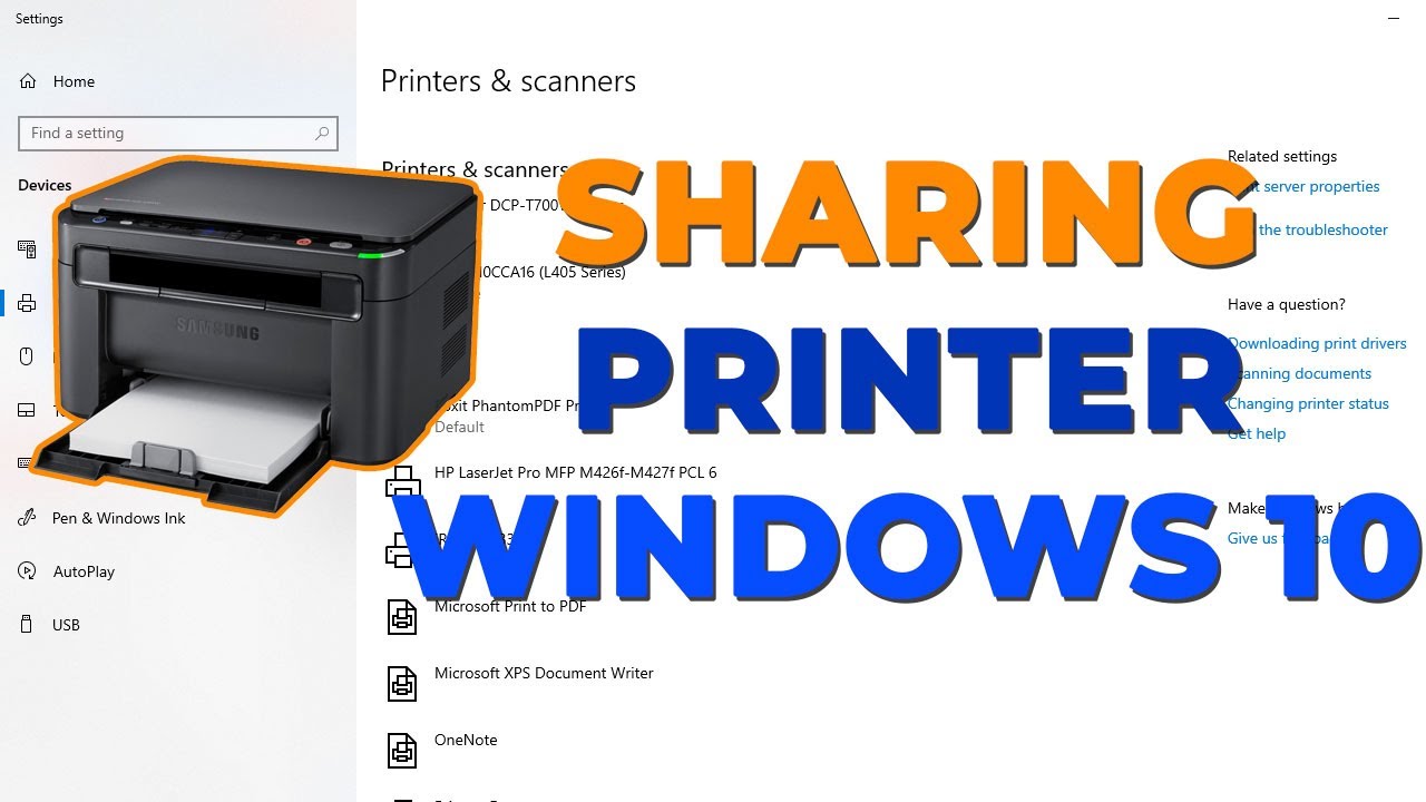 Cara Sharing Printer Windows 10 YouTube