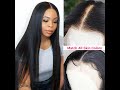 Lace Wigs 180 Density Lace Front Human Hair Wigs Brazilian Straight Hair Wigs Pre Plucked Remy Hair