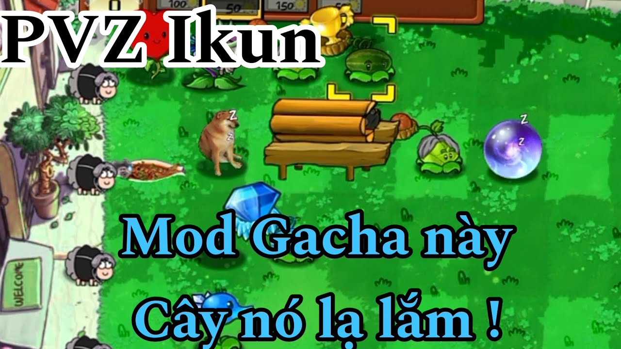 Plants vs Zombies Ikun: Cũng là mod random nhưng các cây có skin lạ quá