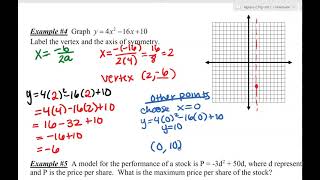 A 2 T Unit 2 Skill 3 -Quadratic Standard form