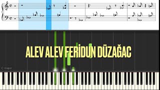 Alev Alev  Feridun Duzağac Synthesia Version #feridundüzağaç #alevalev #pianocover #pianotutorial Resimi