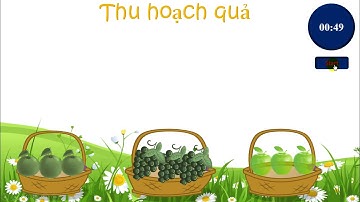 Trò chơi thu hoạch quả để củng cố bài học | PowerPoint game