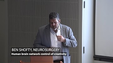 Ben Shofty MD, PhD, presents "Human brain network control of creativity" at New Faces Symposium
