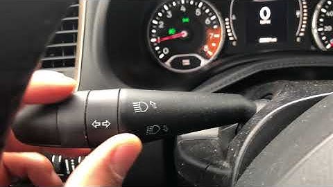 HIGH-BEAM HEADLIGHTS INSTRUCTIONS - JEEP RENEGADE - HOW TO