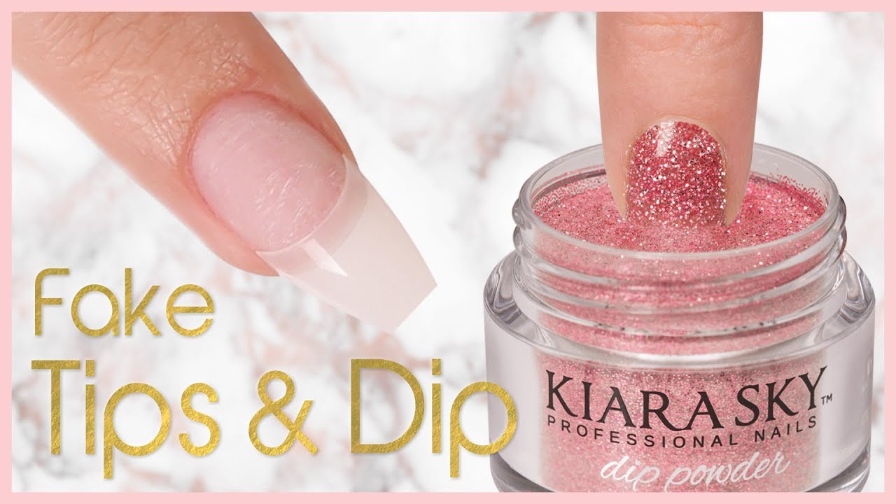 How to Apply Dip Powder with Nail Tips  Step by Step