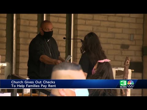 Stockton church gives out checks on Easter to help families pay rent