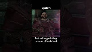 upstart — Dragon age : Origins dialogue scene