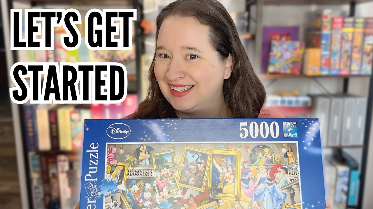 I started my 5000 Piece Ravensburger Puzzle with friends