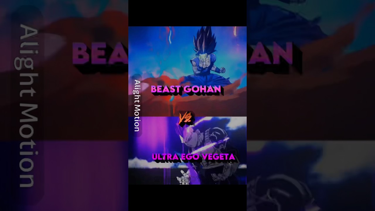 Ultra ego vegeta vs beast gohan 