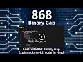 Leetcode 868 | Binary Gap | Explanation with code in Hindi
