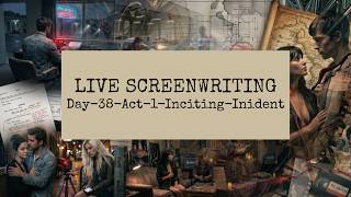 Write with Me Live Screenwriting From Scratch Day-38-Act-1-Inciting-Inident - Garvin Hackett