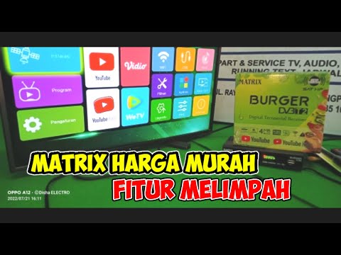 Set top box matrix burger TV digital harga murah fitur melimpah