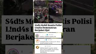 S4Ds Mobil Rantis Polisi Lnd4S Demonstran Berjaket Ojol