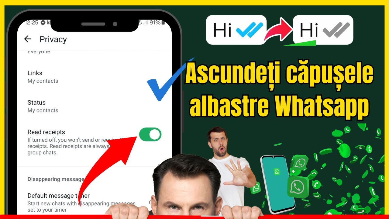 🔵 Cum să Dezactivezi Confirmarea de Citire pe WhatsApp | Citește ...