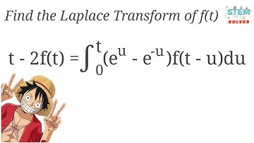 7.4-42 Use Laplace Transform to solve given integral equation | DE