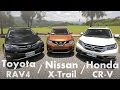 各有千秋 Toyota RAV4  vs Nissan X-Trail vs Honda CR-V | SUV集評