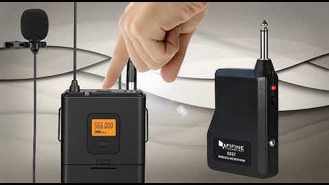 Tutorial on FIFINE UHF Wireless Lavalier Lapel Microphone System   K037
