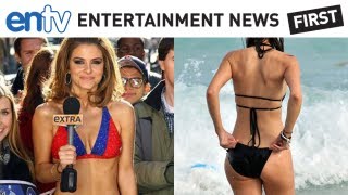 MARIA MENOUNOS: Strips To A String Bikini For Giants Super Bowl Win: ENTV