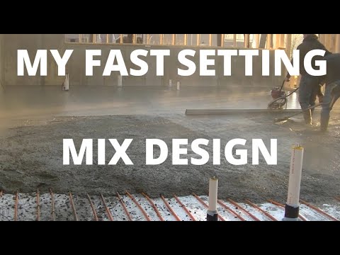 Pouring Concrete In Cold Weather (Fast Setting Mix Design)