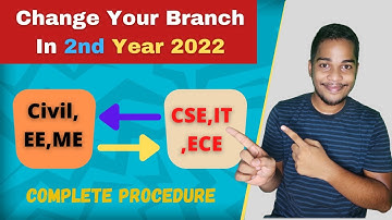 How to change branch in btech 2nd year|| Branch change procedure in btech||Bput branch change 🔥
