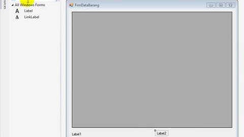 Tutorial VB.net Lengkap : Bab 2.8 Form Data Barang