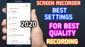 Az SCREEN RECORDER FULL SETINGS 2020 🔥🔥FOR BEST QUALITY RECORDING. ..BIT RATE, FRAME RATE,RESOLUTION