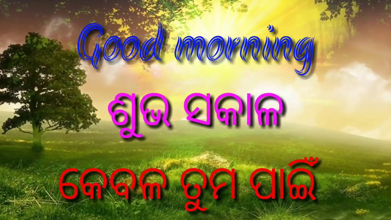 Odia good morning video. YouTube